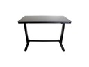 Contini Tisch ET118, 120 x 60 cm, mit Tischplatte Glas, Schwarz
