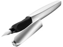 Pelikan Füllfederhalter Twist Metallic Medium (M), Silber