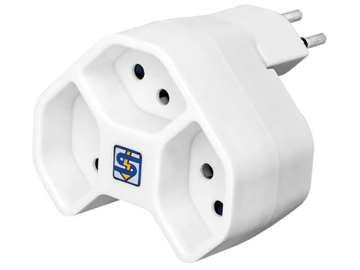 [90092155 993945] STEFFEN Mehrfachstecker MANTA 3x T13 drehbar 335° 3