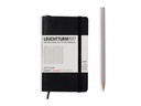 Leuchtturm Notizbuch Pocket A6, Kariert, Schwarz