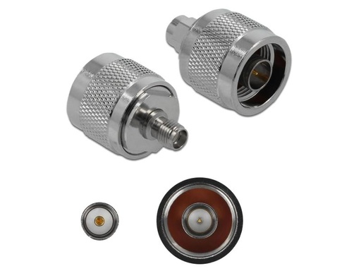 [90092312 899831] Delock Antennenadapter 10 GHz, N-Type Stecker (m) - SMA Buchse (f)