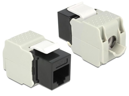 [90009226 725399] Delock Keystone-Modul RJ-45 Cat.6, UTP Schwarz
