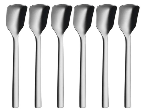 [90009241 496463] WMF Eisschaufel Nuova 6 Stück, Silber