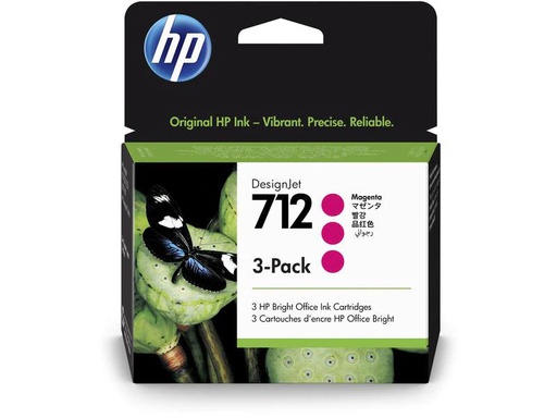 [90092772 1107818] HP Tinte Nr. 712 (3ED78A) Magenta (3er-Pack)