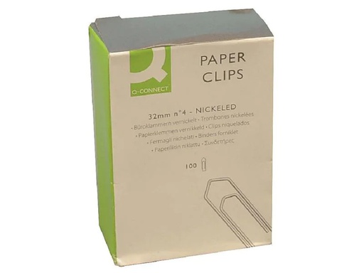[90092798 1046050] CONNECT Büroklammer Nr.4 32 mm, 100 Stück