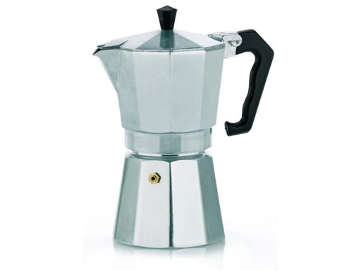 [90092805 567122] Kela Espressokocher Italia 3 Tassen, Silber