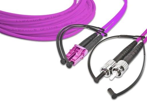 [90092952 1157411] Lightwin LWL-Patchkabel LC-ST, Multimode, Duplex, OM4, 3m