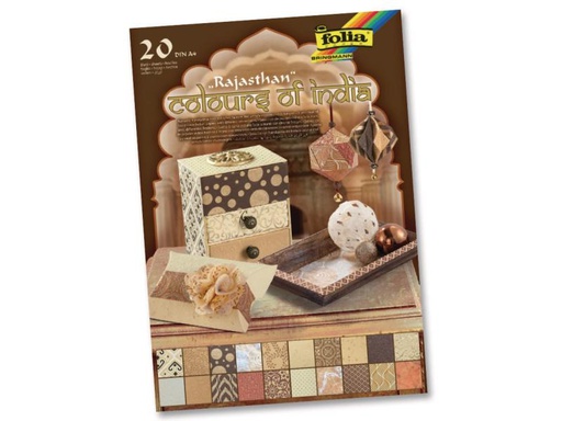 [90092970 599706] Folia Motivblock India Rajasthan Farbig assortiert