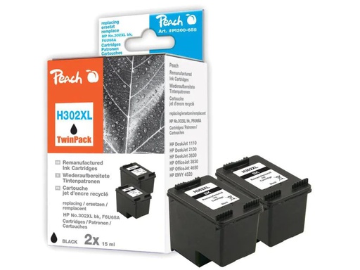 [90092993 513754] Peach Tintenset HP Nr. 302XL (F6U68A)