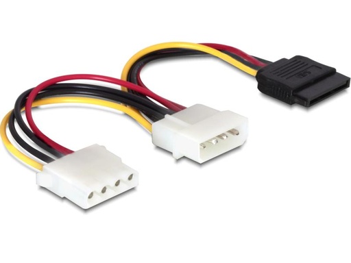 [90093012 615354] Delock Y-Stromkabel Molex - Molex/SATA 16.5 cm