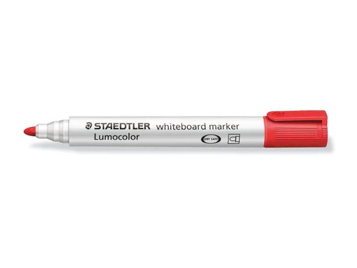 [90093292 914741] Staedtler Whiteboard-Marker Lumocolor 351 Rot, Rundspitze
