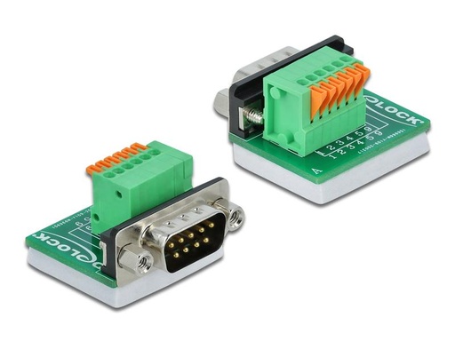 [90009310 1151604] Delock Adapter Terminalblock RS232 DB9 Stecker vertikal 0 m
