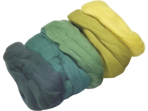[90093343 1101945] Heyda Filzwolle Merino Mix 50 g, Grün