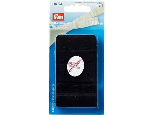 [90093382 1088136] Prym BH-Verlängerung 50 mm, zum Einhaken, Schwarz