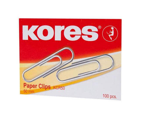 [90093523 1096372] Kores Büroklammer KCR 50 mm, 100 Stück