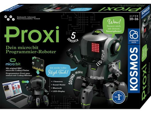 [90093539 1038151] Kosmos Experimentierkasten Proxi – Programmier-Roboter