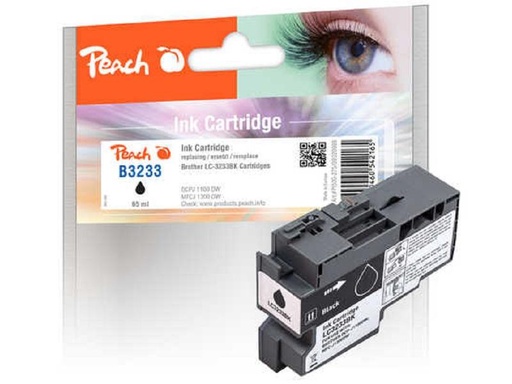 [90000912 1142442] Peach Tinte Brother LC-3233 Black