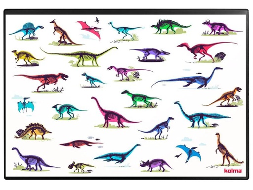 [90093657 886748] Kolma Schreibunterlage Undercover Poster Dinosaurier, 50 x 34 cm