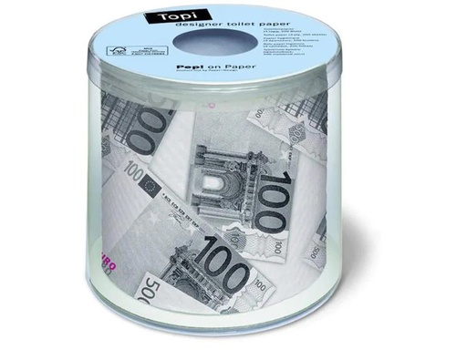 [90093730 541360] Paper + Design Toilettenpapier Euro 1 Rollen, 3-lagig, Mehrfarbig