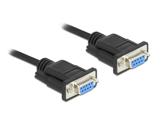 [90093831 1128966] Delock Anschlusskabel Nullmodem RS-232 DB9, (f-f) 0.5 m