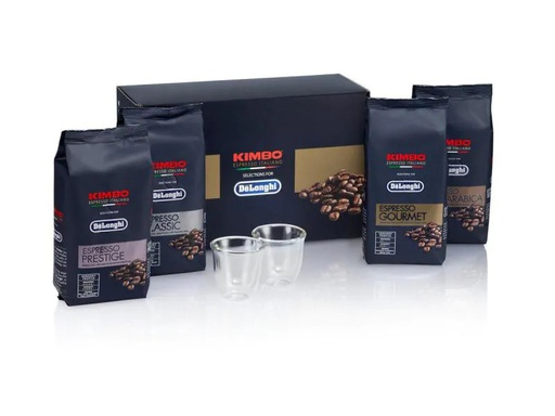[90094126 1015119] De'Longhi Kaffeebohnen Tasting Set mit 2 Gläsern