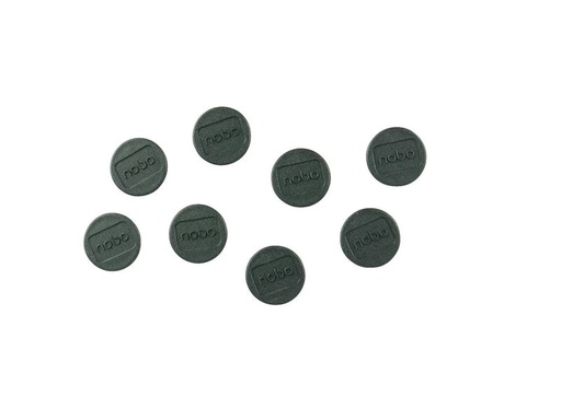 [90009396 1162906] Nobo Haftmagnet Ø 2 cm 8 Stück, Schwarz