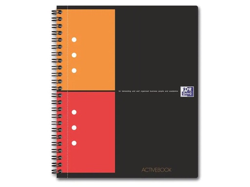 [90094264 1108953] Oxford Notizheft International Activebook, A5 +, Kariert, Grau