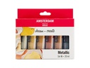 Amsterdam Acrylfarbe Metallic 6 Tuben à 20 ml
