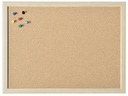 Magnetoplan Pinnwand mit Holzrahmen 40 cm x 30 cm, Braun
