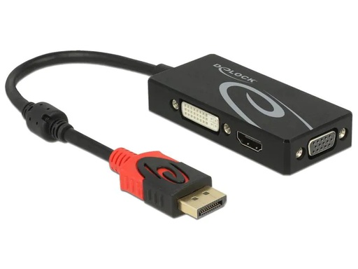 [90094567 571391] Delock Adapter 4K DisplayPort - HDMI/DVI-I/VGA