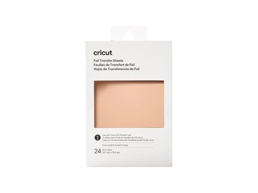 [90094619 1114261] Cricut Transferfolie 10.1 x 15.2 cm Rosé , 24 Blatt