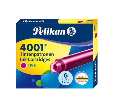 [90094727 1038093] Pelikan Tintenpatrone 4001 Pink, 6 Stück