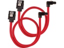 Corsair SATA3-Kabel Premium Set Rot 30 cm gewinkelt