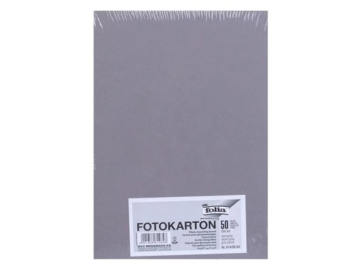 [90094859 1098818] Folia Fotokarton A4, 300 g/m², 50 Blatt, Steingrau
