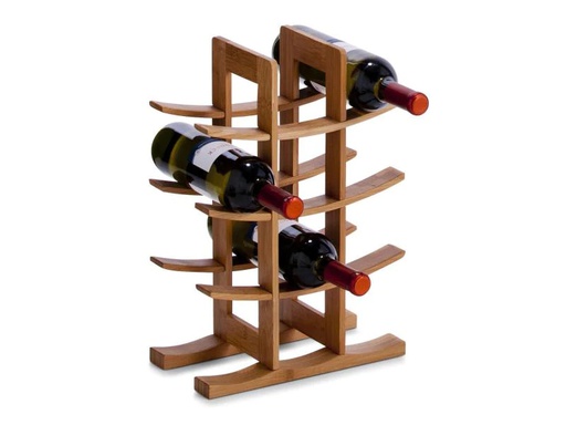 [90094881 588467] Zeller Present Weinregal für 12 Flaschen, Braun