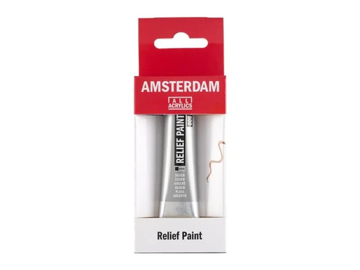 [90095147 1174079] Amsterdam Acrylfarbe Reliefpaint 800 Silber deckend, 20 ml