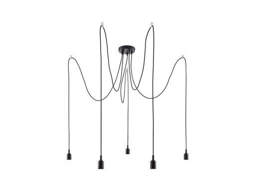 [90095187 1206570] Paulmann Pendelleuchte Neordic Ketil 5-flammig, E27 Schwarz