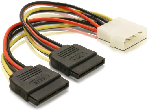 [90095188 615353] Delock Y-Stromkabel Molex - 2x SATA 16 cm
