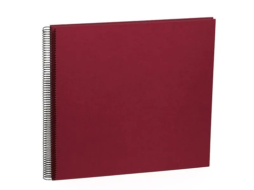 [90095261 1104190] Semikolon Fotoalbum 34.5 x 33.2 cm Bordeaux, 50 schwarze Seiten