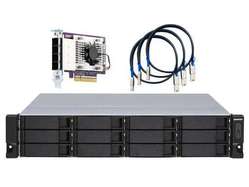 [90095279 1146477] QNAP TL-R1200S-RP 12-bay 12 Einschübe 2U RM, mit QXP PCIe-Karte