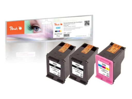 [90095292 599075] Peach Tintenset HP Nr. 302 (F6U66A/F6U65A)