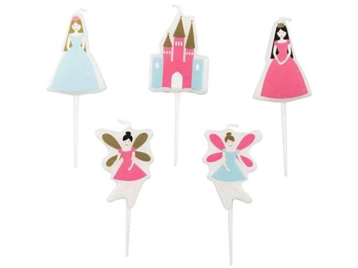 [90095327 988400] Rico Design Kerze Prinzessin 5 Stück
