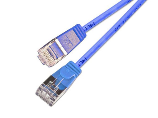 [90095333 374986] SLIM Slimpatchkabel RJ-45 - RJ-45, Cat 6, U/FTP, 7.5 m, Blau