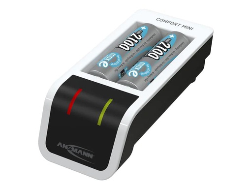 [90095404 1120972] Ansmann Ladegerät Comfort Mini+ 2x AA 2100 mAh