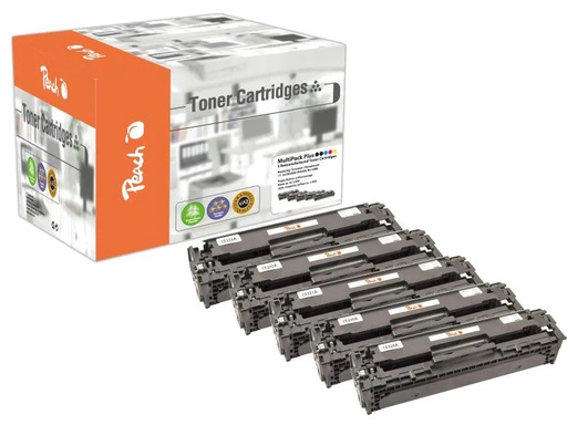 [90095551 372399] Peach Tonerset HP Nr. 128 A (CE32A) 2x BK, 1x C, M, Y