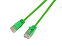 SLIM Slimpatchkabel RJ-45 - RJ-45, Cat 6, UTP, 1.5 m, Grün