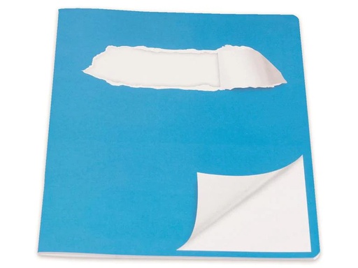 [90095589 1132518] ELCO Schulheft E5, Blanko, Blau/Weiss