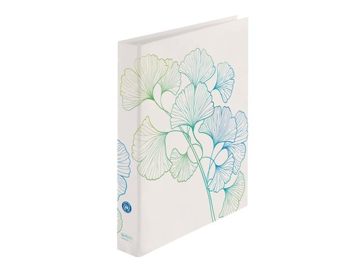 [90095610 1129095] Herlitz Ringbuch MaX GREENline Ginkgo 2.5 cm, Blau/Grün/Weiss