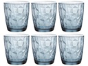 Bormioli Rocco Whiskyglas Diamond 300 ml, 6 Stück, Blau 