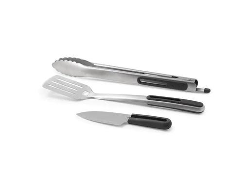 [90095666 1136156] BioLite Grillbesteck-Set Prep &amp; Grill Toolkit 3-teilig,  Silber